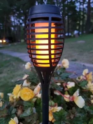 LED solární lampa na zem FANILO, černá, 45 cm, sada 5 ks IP44 Expresní Doručení