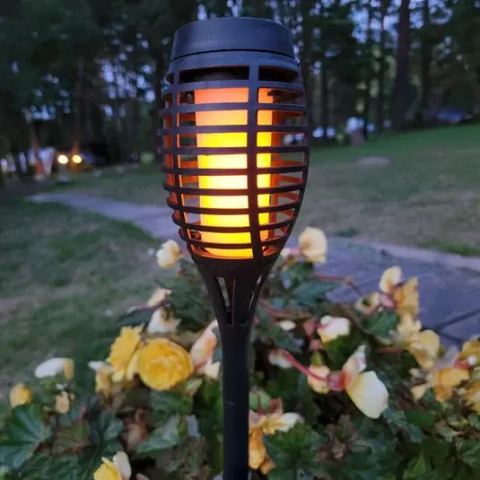 LED solární lampa na zem FANILO, černá, 45 cm, sada 5 ks IP44 Expresní Doručení