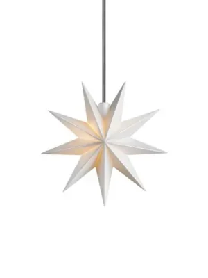 STERNTALER LED hvězda, bílá, Ø 15 cm, 9 cípů, IP44 baterie Nejprodávanější