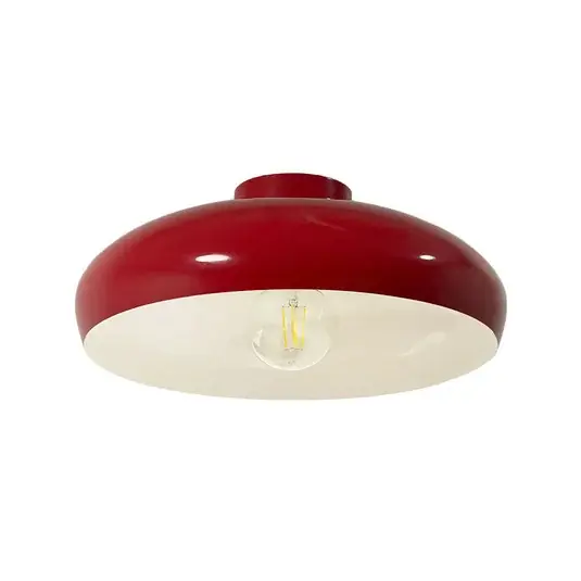 Pouze Dnes Stropní svítidlo Olli, Ø 40 cm, červená/bílá, kov, E27