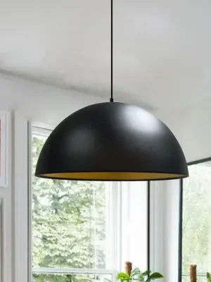 Závěsné svítidlo Lipeo, černá/zlatá, Ø 40 cm, kov, E27 Časově Omezené