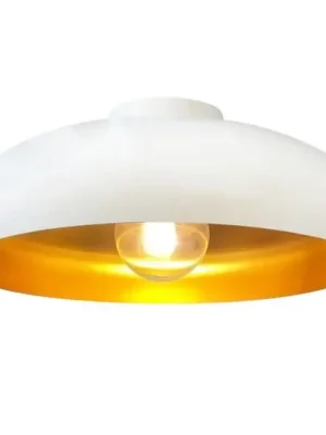 Top Prodej Stropní svítidlo Olli, bílá/zlatá Ø 40 cm, kov, E27