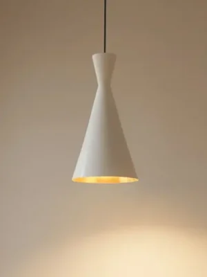Závěsné svítidlo Glenora, bílé, Ø 18 cm, kov, E27 Výprodej