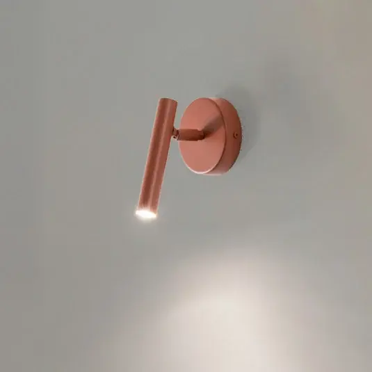 Cenová Bomba Nástěnné světlo Sopel, cihlově červené, 1 žárovka, ocel, výška 15 cm