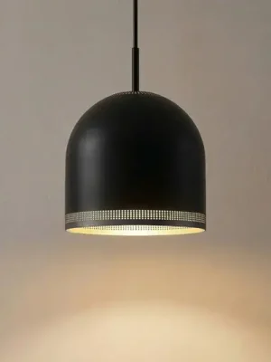 Levný Závěsné světlo NOLA Oura, Ø 25 cm, černé, železo, E27