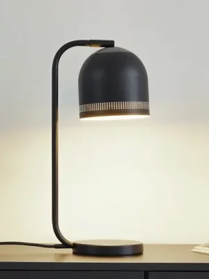 Ověřený NOLA stolní lampa Oura, černá, výška 45 cm, železo, E14
