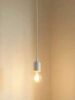 Nejlepší Volba Lindby závěsné světlo Hattie, objímka E27, bílé, Ø 4,7 cm