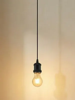 Cenový Hit Lindby závěsné světlo Hattie, objímka E27, černá, Ø 5 cm