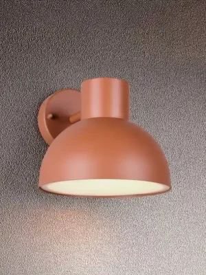 Autentický Venkovní nástěnné svítidlo Elbe, apricot, tlakově litý hliník, E27