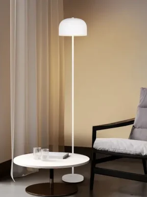 LED stojací lampa Jeff, bílá, kov, výška 147 cm Koupit Online