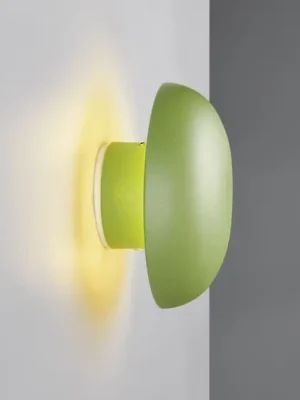 Výprodej LED nástěnné světlo na akumulátor Davey, zelené, stmívatelné, Ø 15,5 cm