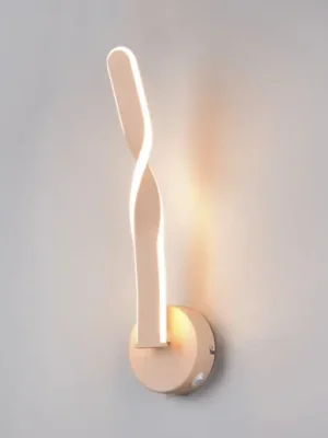 LED nástěnné světlo Ginko, pískové, kov, výška 45,5 cm Oblíbený