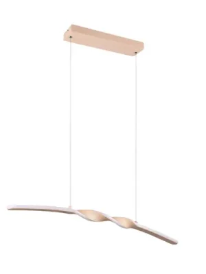Závěsné světlo LED Ginko, pískové, kov, délka 79 cm Ihned K Objednání