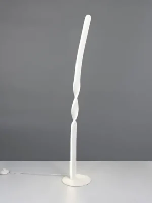 Vrácení Zdarma LED stojací lampa Ginko, bílá matná, kov, výška 110 cm