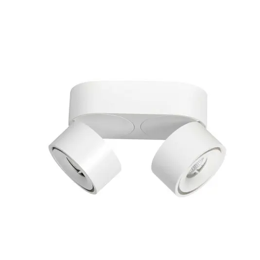 LED stropní bodové světlo Fez, bílé, 2-bodové, kovové, otočné Pouze Dnes