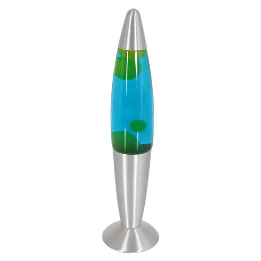 Expresní Doručení Lávová lampa Volcan 3116, ocel, zeleno-modrá kapalina, E14