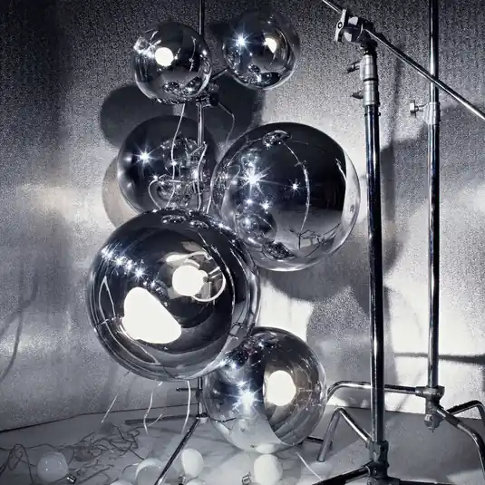 Objednat Nyní Tom Dixon Mirror Ball Floor Chandelier, stříbrná, 182 cm