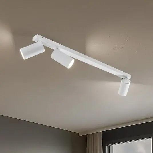 Stropní bodové světlo Mono III, 3 žárovky, bílé, délka 84 cm, GU10 Nejprodávanější
