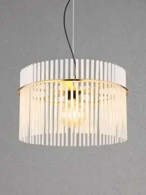 Závěsné světlo Gorley, Ø 40 cm, zlatá barva, sklo Odeslání Ihned
