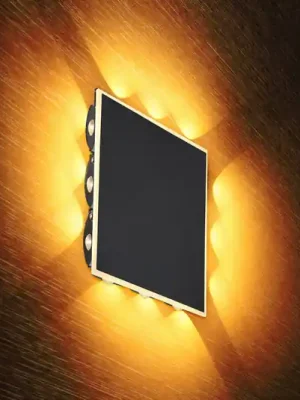 Cenová Bomba LED nástěnné světlo Saidy, šířka 22 cm, černé, kov
