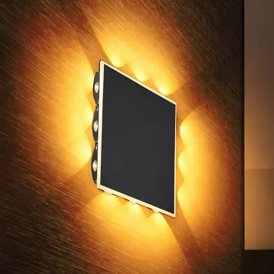 Cenová Bomba LED nástěnné světlo Saidy, šířka 22 cm, černé, kov