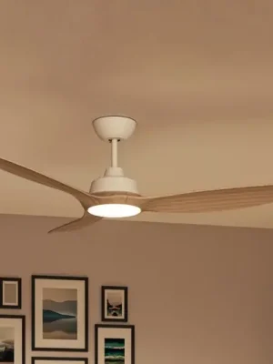 Philips LED ventilátor Olas, Ø 132 cm, hnědý/bílý, tichý Nejlepší Volba