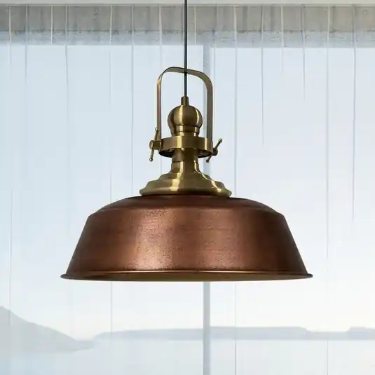 Expresní Doručení Závěsné svítidlo Marei, leštěná měď, Ø 40 cm, kov, E27