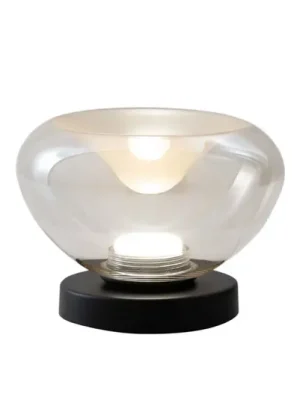 LED stolní lampa Brena, koňaková, sklo, CCT, stmívatelné Nejprodávanější