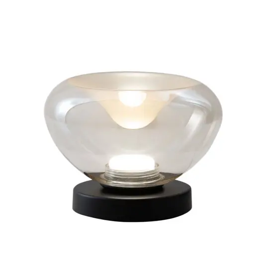 LED stolní lampa Brena, koňaková, sklo, CCT, stmívatelné Nejprodávanější