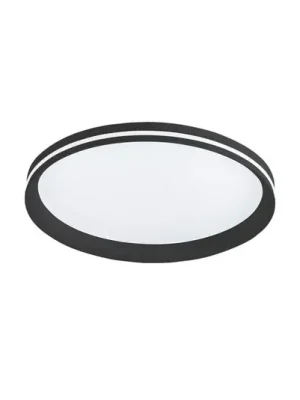LED stropní svítidlo Isy, černé, Ø 45 cm, kov, CCT, stmívatelné Dokud Zásoby Vydrží