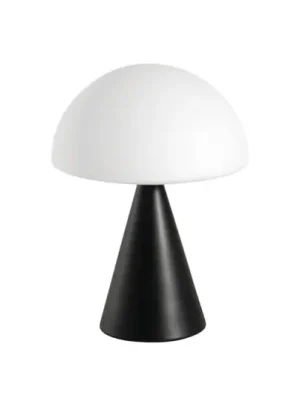 Cenový Hit LED stolní lampa Blip, černá/bílá, sklo, CCT, dotykový stmívač