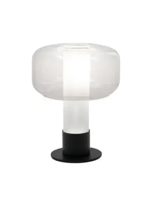 Stolní lampa Flick, čirá, sklo, 28 cm, stmívatelná, E14 Vysoce Kvalitní