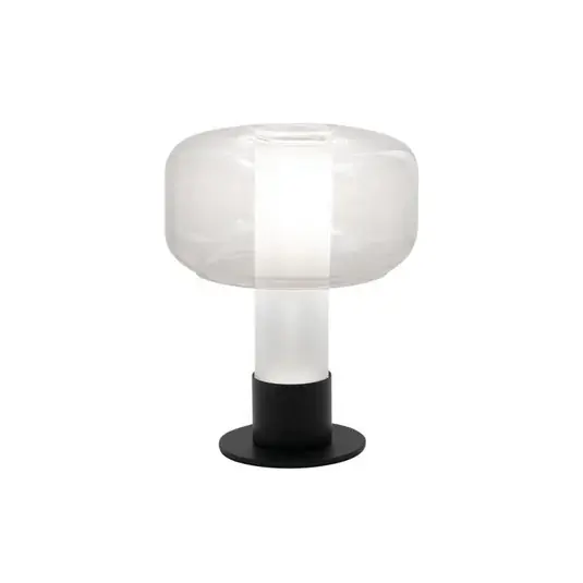 Stolní lampa Flick, čirá, sklo, 28 cm, stmívatelná, E14 Vysoce Kvalitní