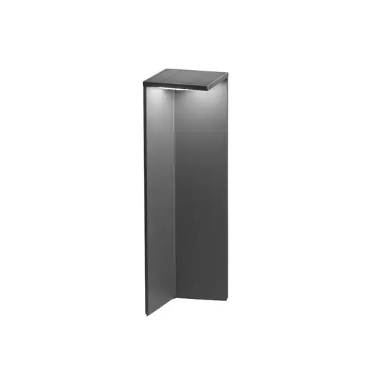 Ověřený LED solární svítidlo Fold, tmavě šedé, pohybový senzor, IP54