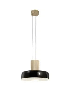 LED závěsné světlo Lunar, černá/zlatá, sklo, CCT, stmívatelné Výhodná Nabídka