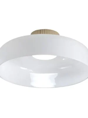 LED stropní svítidlo Lunar, bílé, sklo, Ø 42 cm, CCT, stmívatelné Akční Cena