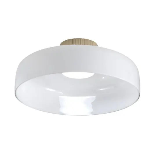 LED stropní svítidlo Lunar, bílé, sklo, Ø 42 cm, CCT, stmívatelné Akční Cena