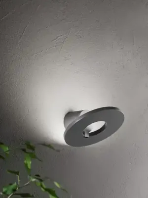 Expresní Doručení Venkovní nástěnné svítidlo LED Elite, tmavě šedé, kov, Ø 24 cm, IP54
