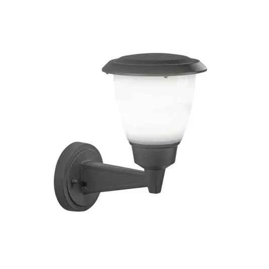 Venkovní nástěnné svítidlo Thiago, tmavě šedé, kov, 20 cm, E27, IP54 Ověřený