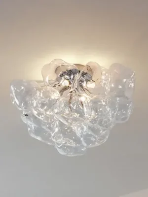 Oblíbený Stropní světlo Lucande Diborah, čiré, Ø 49 cm, sklo, G9