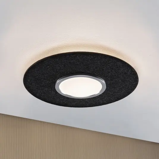 Paulmann Smart LED stropní svítidlo Tulga, antracit Ø 45 cm plst Novinka