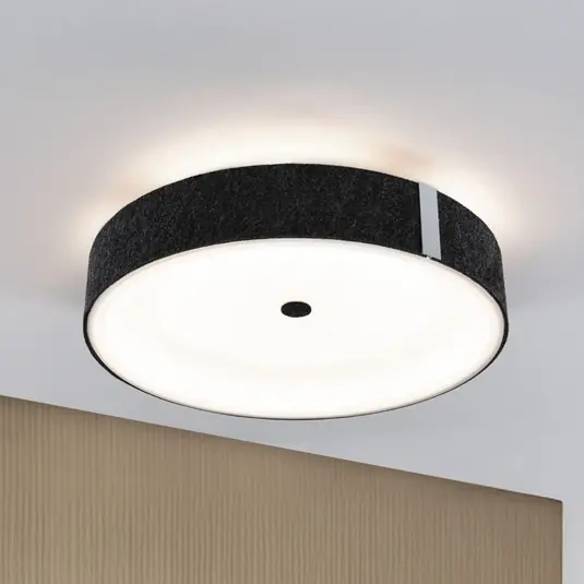 Ověřený Paulmann Smart LED stropní svítidlo Malika antracit Ø 40 cm plst