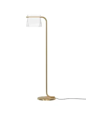 Maytoni skleněná stojací lampa Cabaret, mosaz, výška 126,5 cm Hit Sezóny