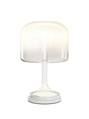 Maytoni LED stolní lampa Spirito, bílá, sklo, výška 42 cm Akce