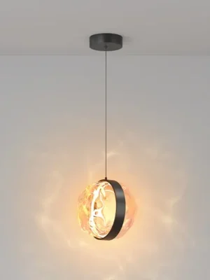 Maytoni LED závěsné světlo Misterio, černé/multi, 1-světelné Akce