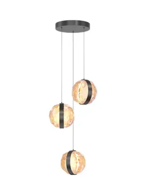 Jen Po Omezenou Doba Maytoni LED závěsné světlo Misterio, černé/multi, 3-lampu