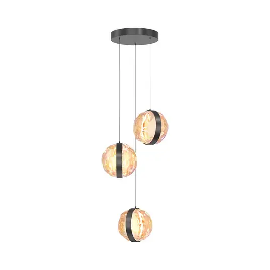 Jen Po Omezenou Doba Maytoni LED závěsné světlo Misterio, černé/multi, 3-lampu