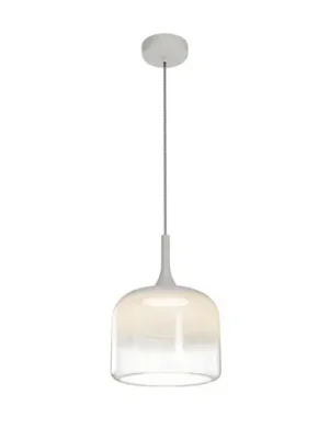 Finální Výprodej Maytoni LED závěsné světlo Spirito, bílé, sklo/kov, Ø 26 cm