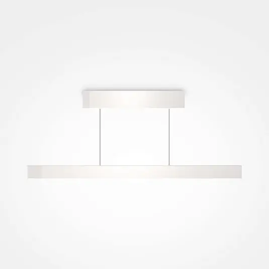 Značkový Maytoni LED závěsné světlo Ephoria, bílé, hliník, délka 116 cm
