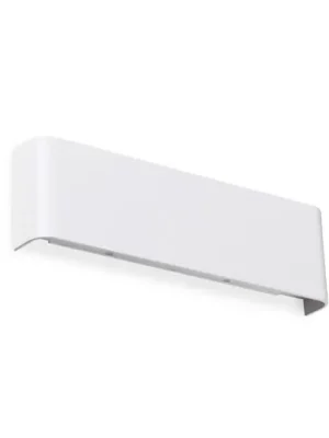 Cenová Bomba Nástěnné světlo IDEAL LUX Delta, bílé, šířka 30 cm, 3 000 K